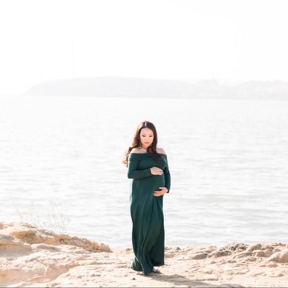 MotherBee Cowl Neck&OverTheShoulder MaternityDress - Picture 5 of 5